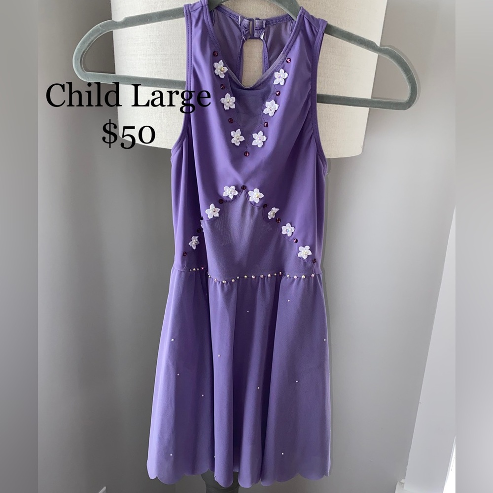 Purple Lyrical Dance Costume